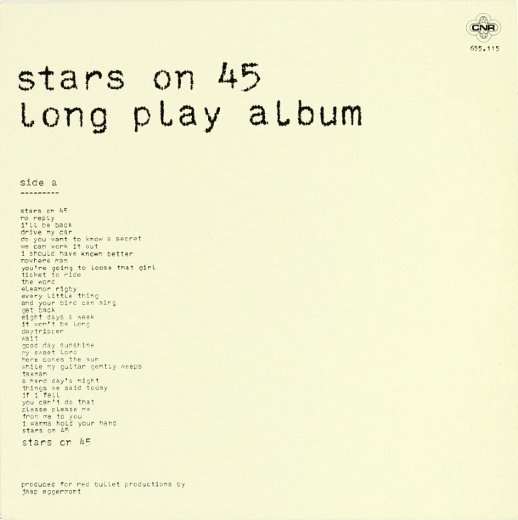STARS ON 45 1981 Long Play Album