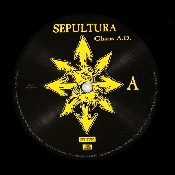 SEPULTURA 1993 Chaos A.D. Виниловая пластинка в интернет-маг